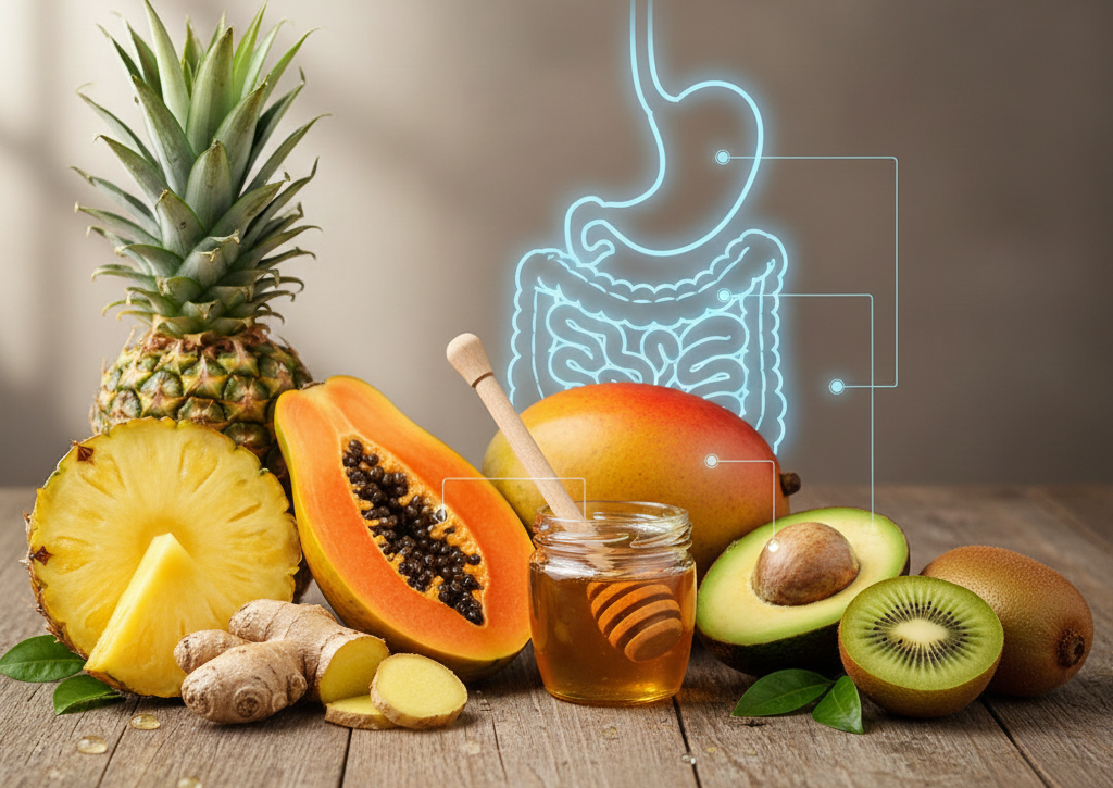 Top 7 des enzymes digestives naturelles pour retrouver un ventre plat et léger