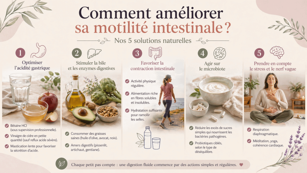 Comment améliorer sa motilité intestinale 5 solutions