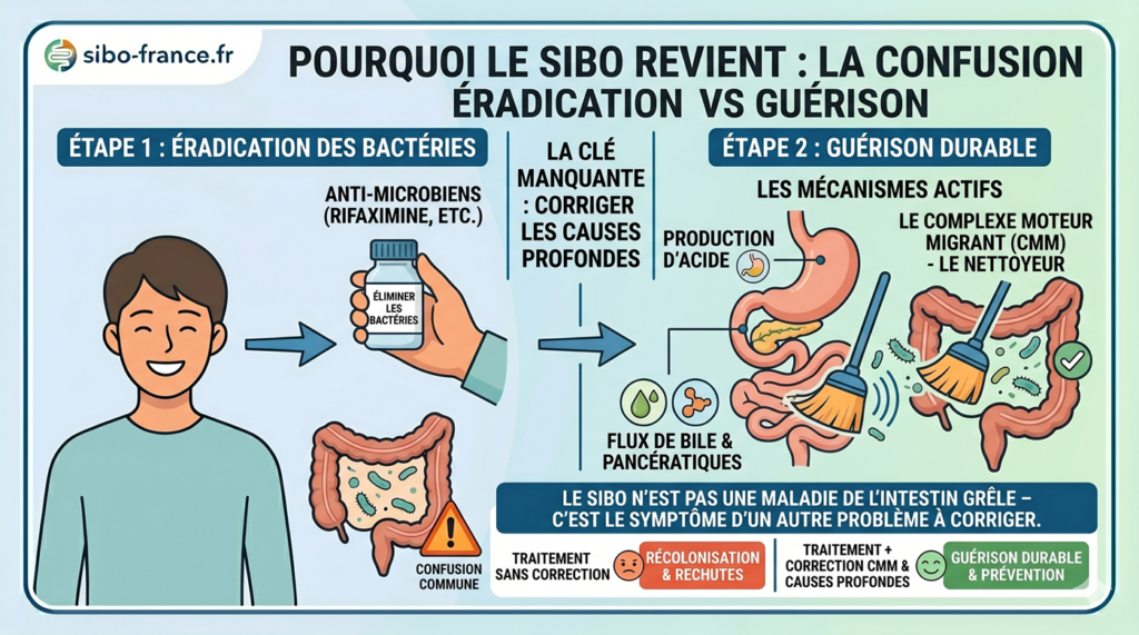 les causes de la rechute sibo